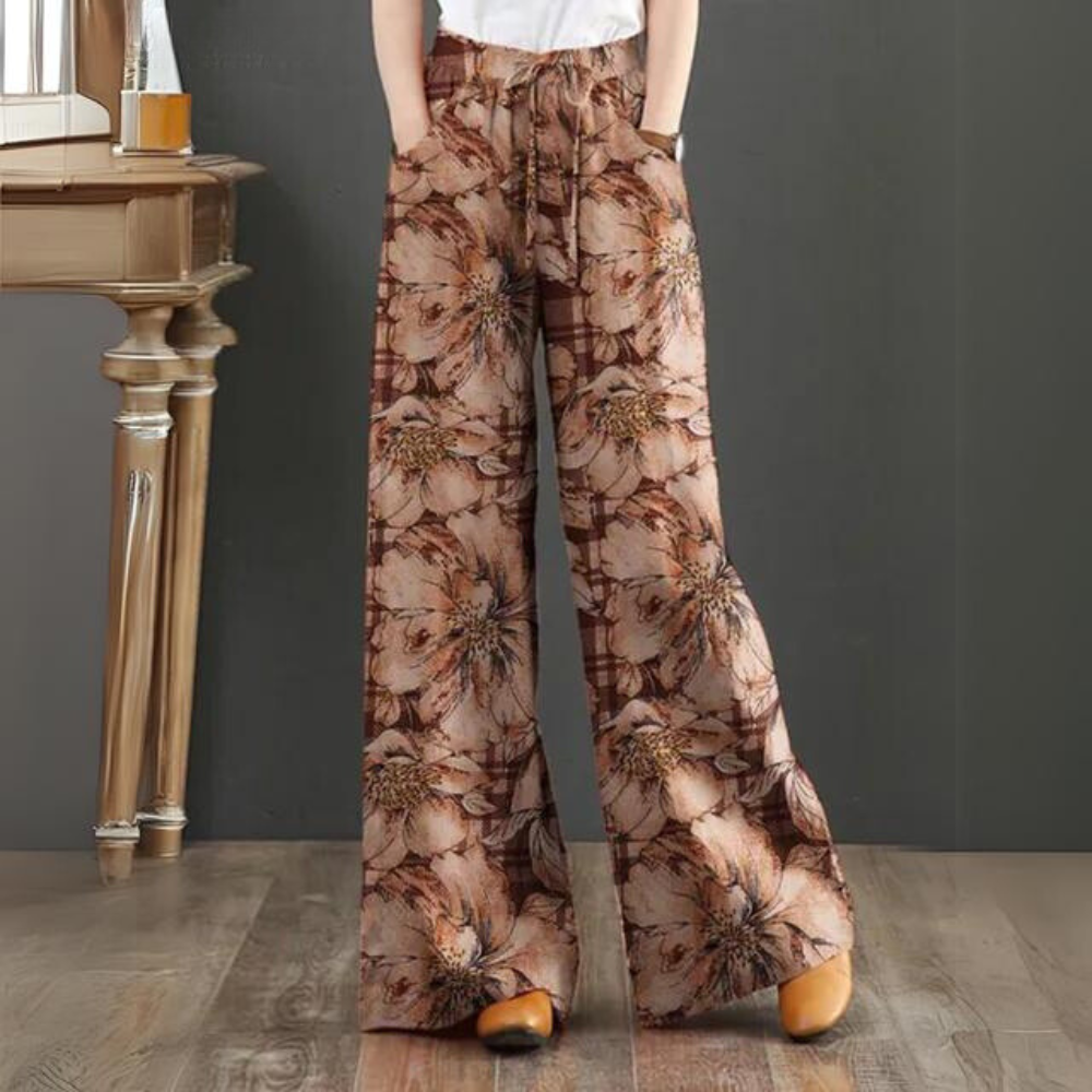 Stilla | Boho Bukser Med Elastisk Talje