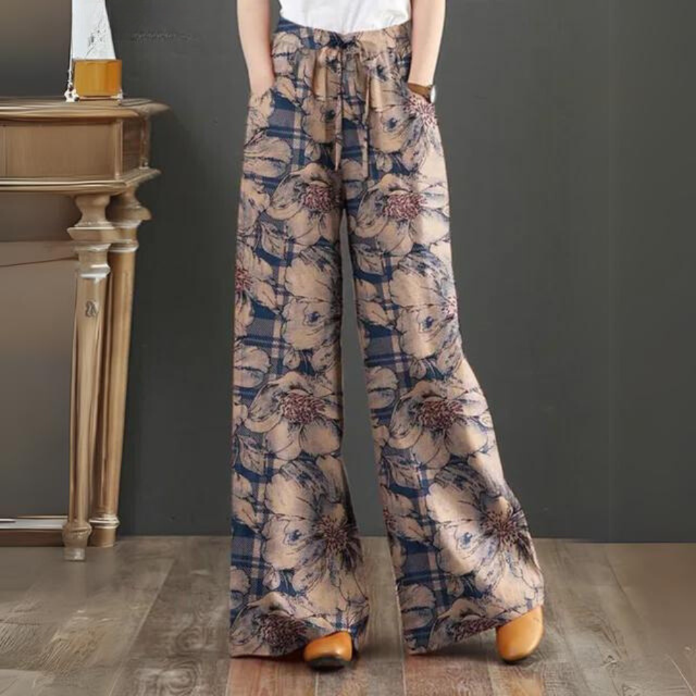 Stilla | Boho Bukser Med Elastisk Talje