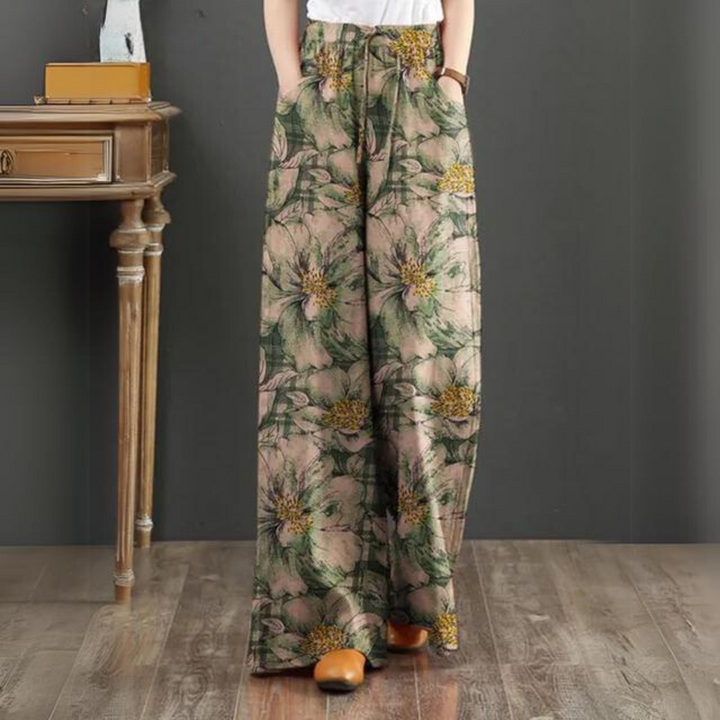 Stilla | Boho Bukser Med Elastisk Talje