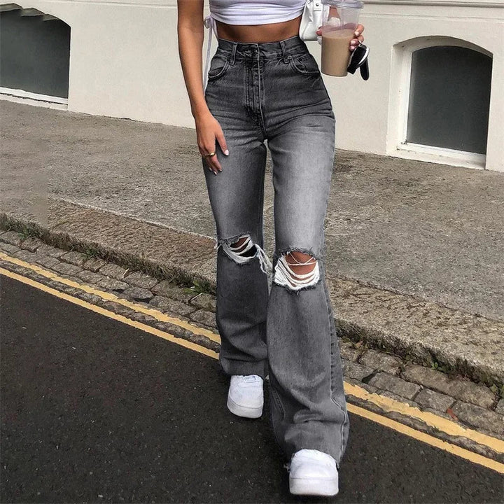 Stilla | Afslappet Bred Ben Denim Jeans Damer