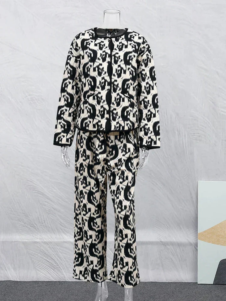 Stilla | Vintagesjakke Med Blomsterprint