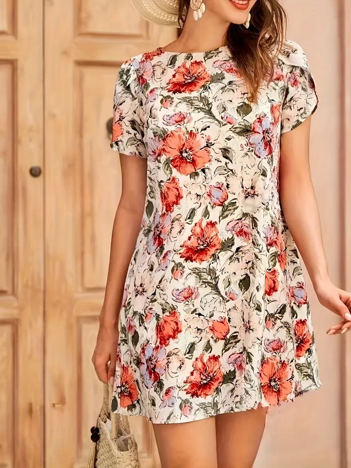 Stilla | Sommerkjole med Farverigt Blomsterprint