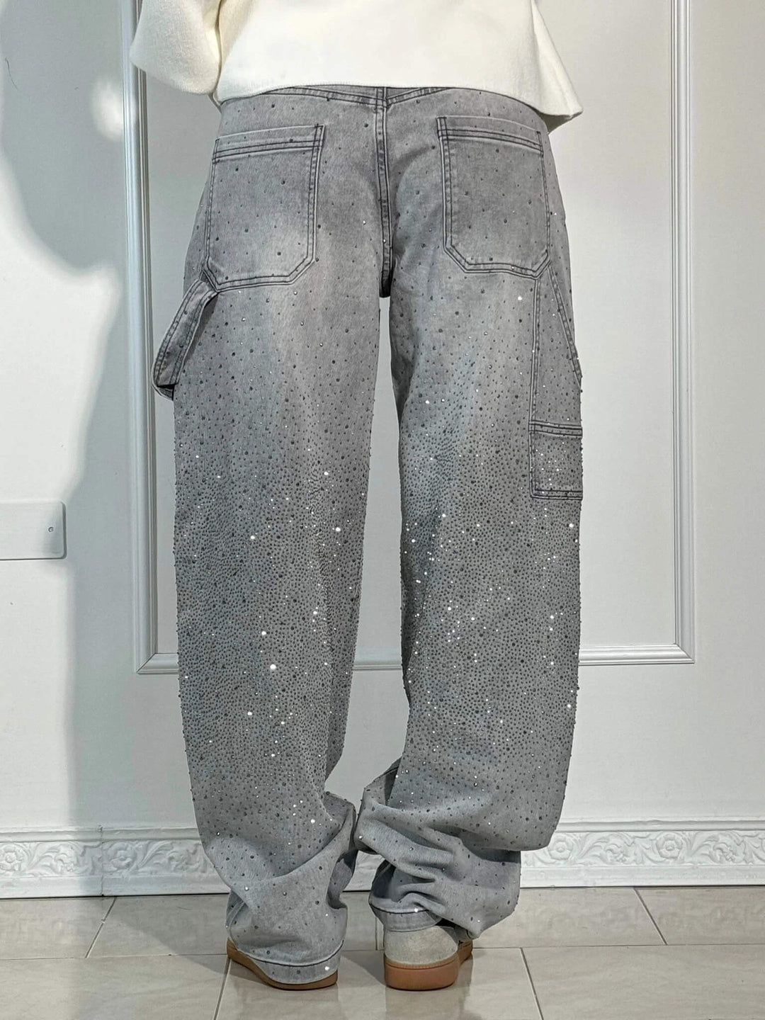 Stilla | Løst Skårne Jeans Med Knaplukning Og Lommer