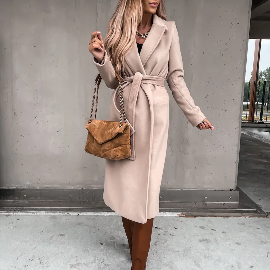 Stilla | Elegant Trenchcoat Af Uldmix