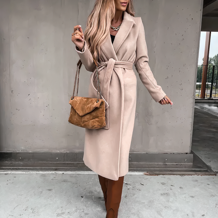 Stilla | Elegant Trenchcoat Af Uldmix