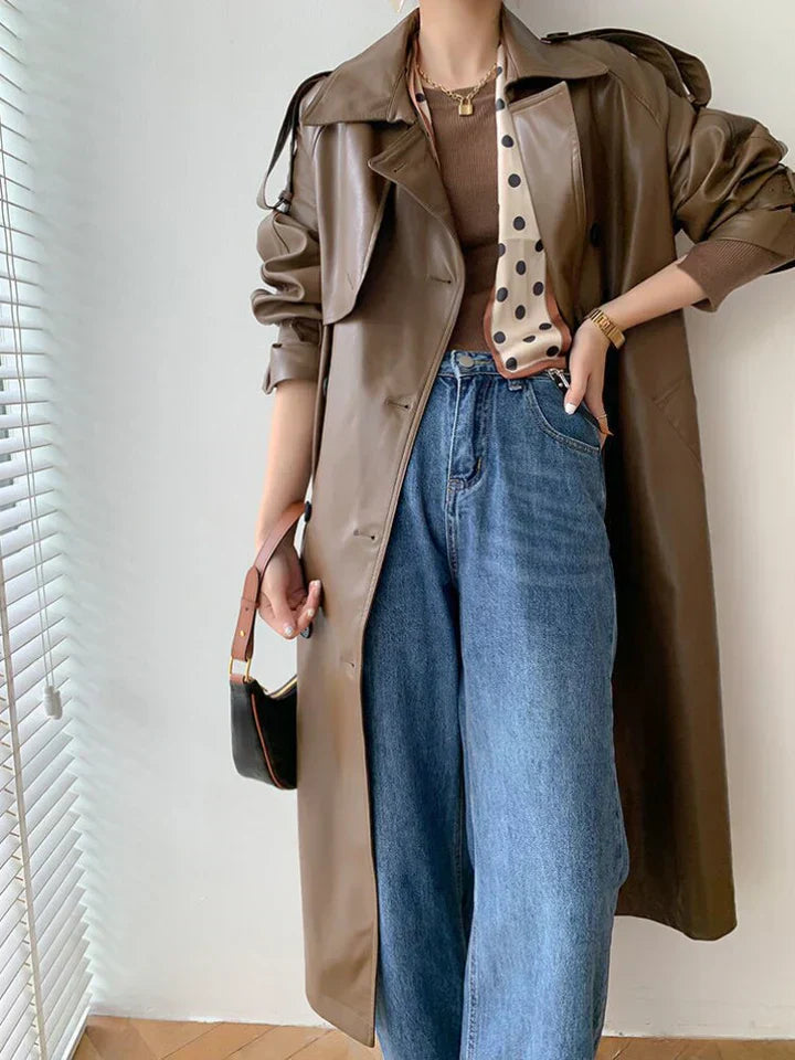 Stilla | Dame Casual Knap Trenchcoat