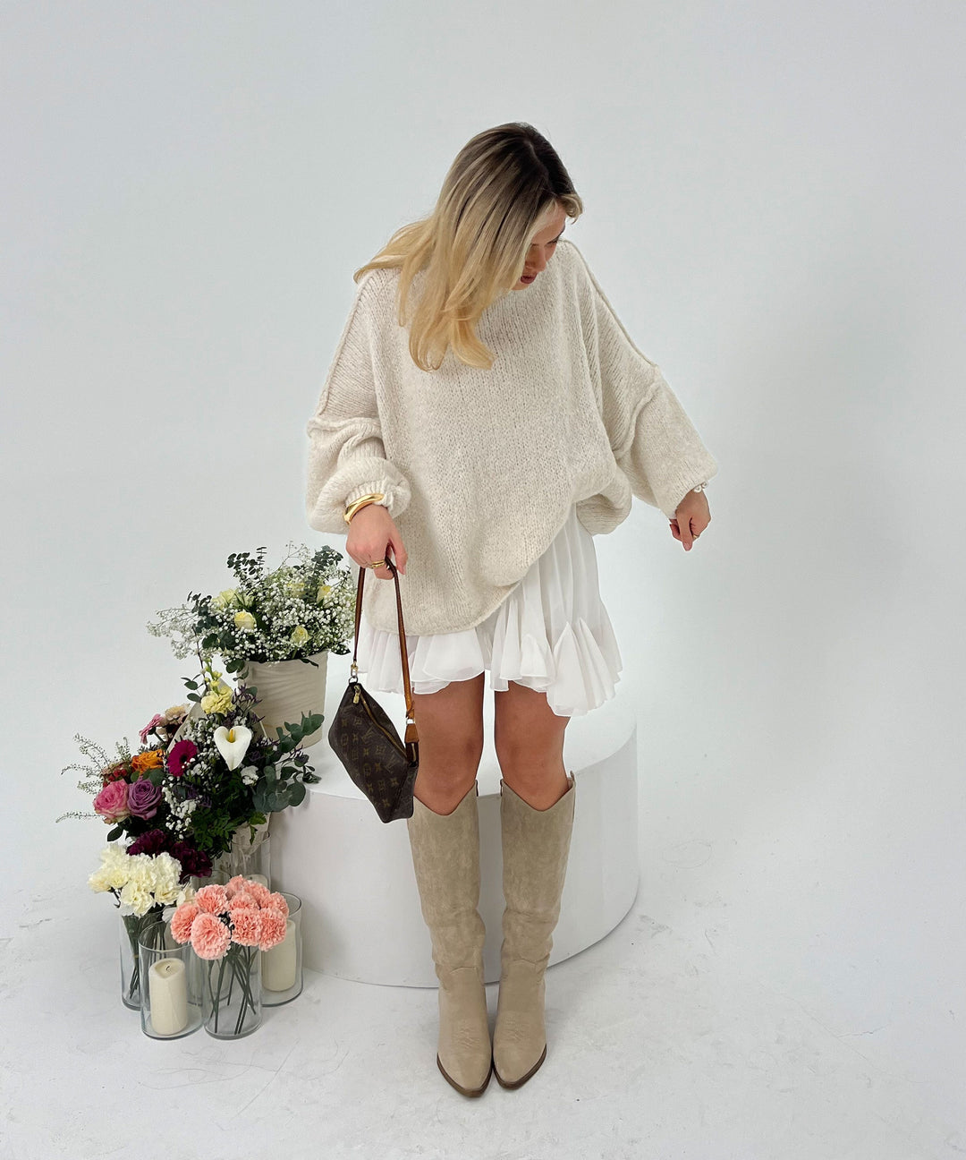 Stilla | Elegant Hvid Nederdel