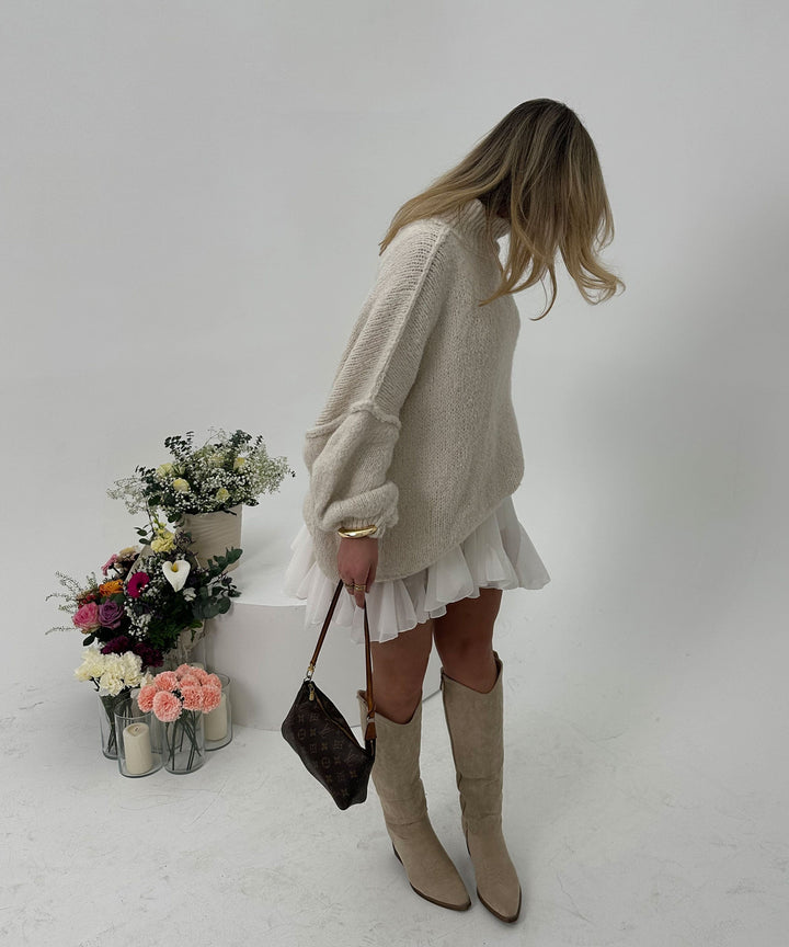 Stilla | Elegant Hvid Nederdel