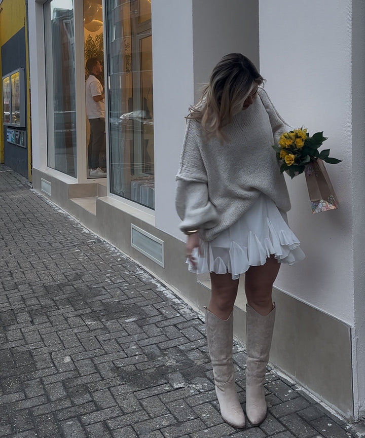 Stilla | Elegant Hvid Nederdel