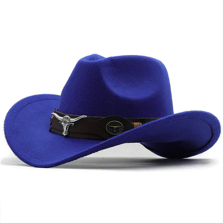Stilla | Filth western hat with bull buckle strap