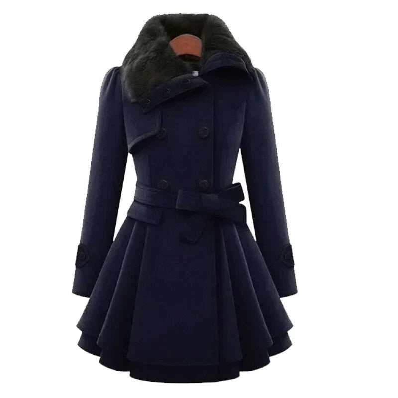 Stilla | Chic-trench Med Vegansk Pels