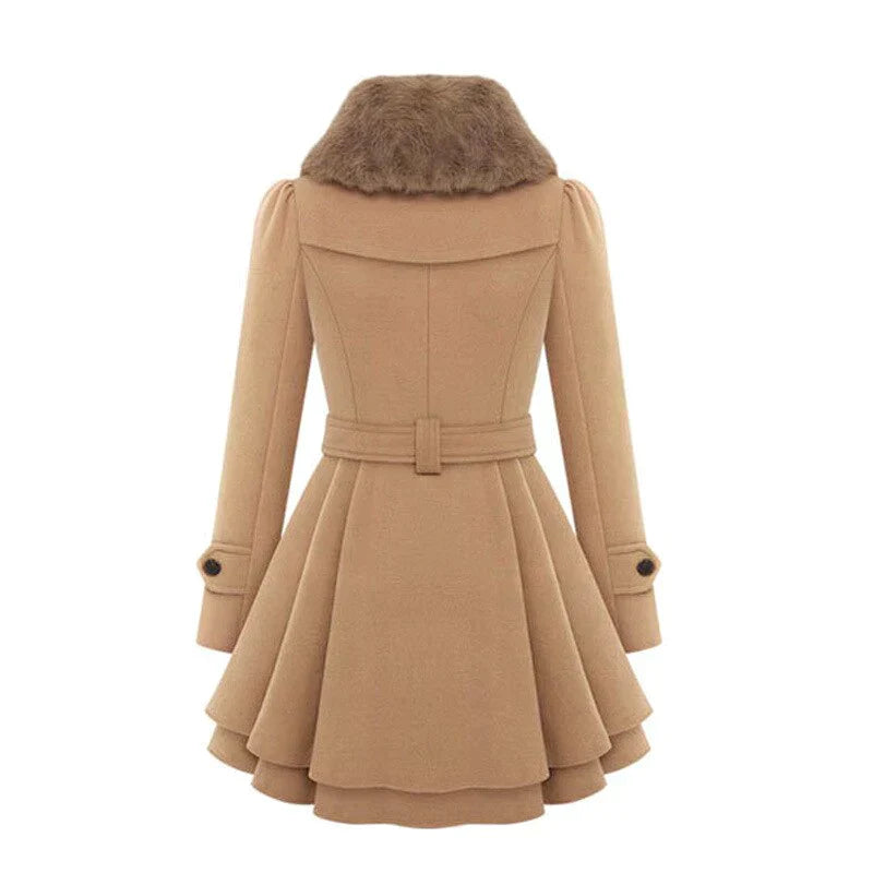 Stilla | Chic-trench Med Vegansk Pels