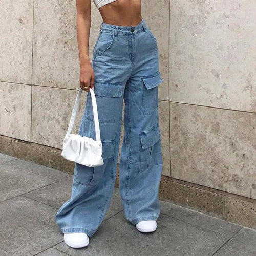 Stilla | Baggy Cargo Jeans Til Damer
