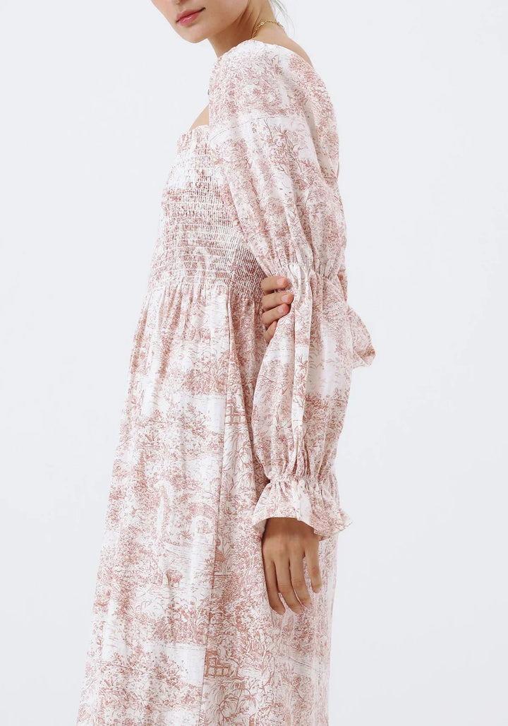 Stilla | Bølgeærme Chiffonkjole