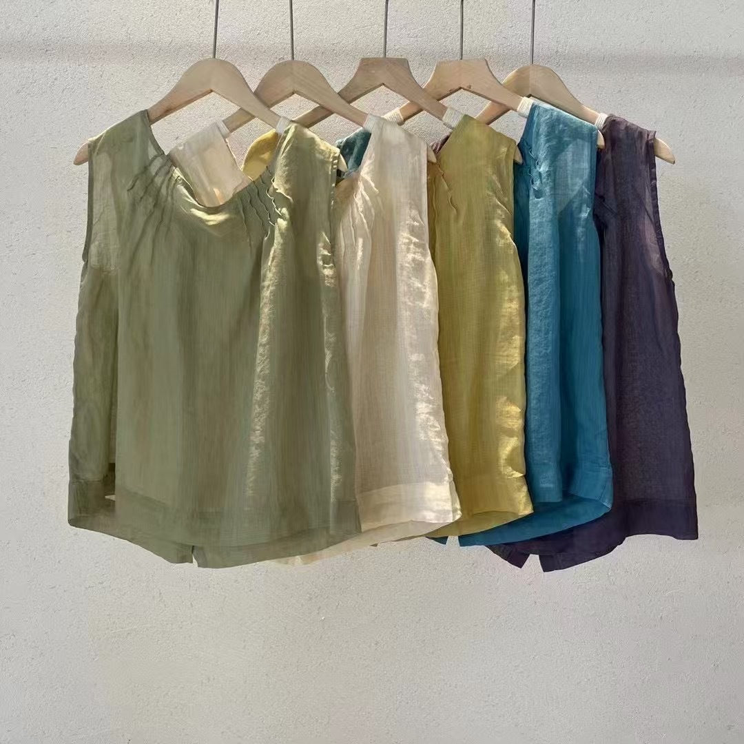 Femme Soft Linen Tank Top Stilla