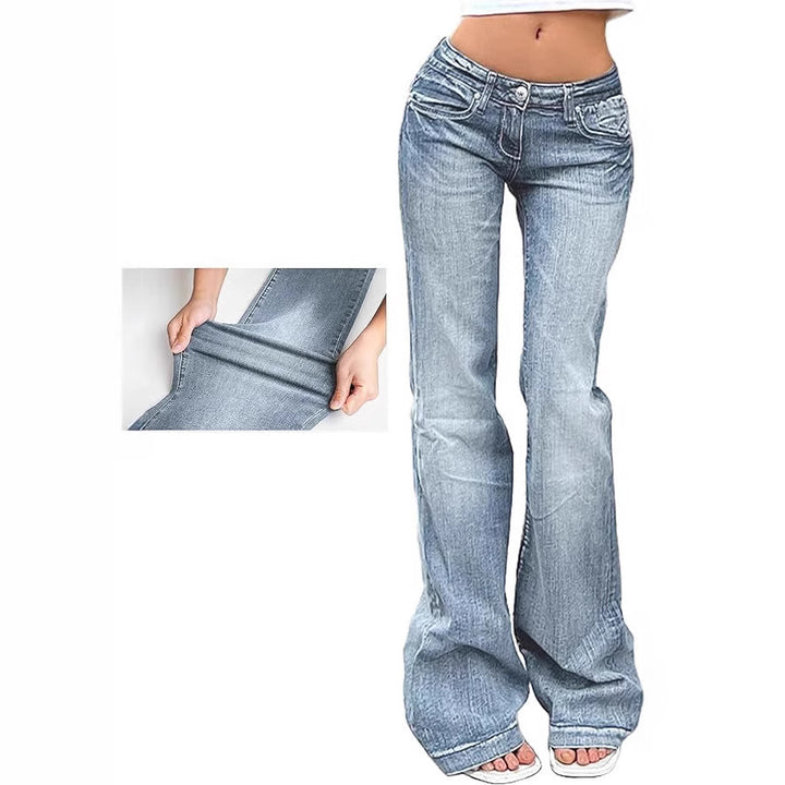 Damer Bootcut-jeans med fleksibel pasform og høj talje Skovae