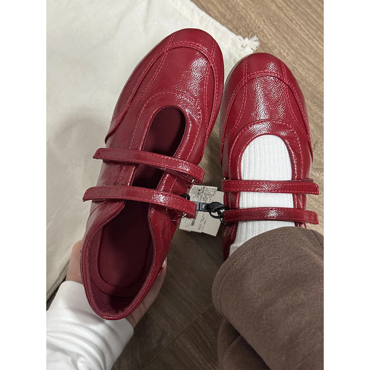 Dame justerbare remme Mary Jane Ballerinas Stilla