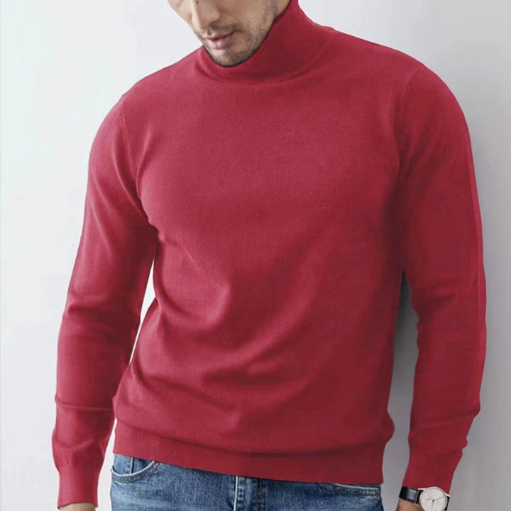 Stilla | Rullekrave sweater Slim Fit Blød Åndbar Bomuldsblanding Ribkant