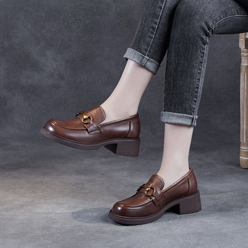 Dame Elegante Spænde Slippers med BlokhælStilla