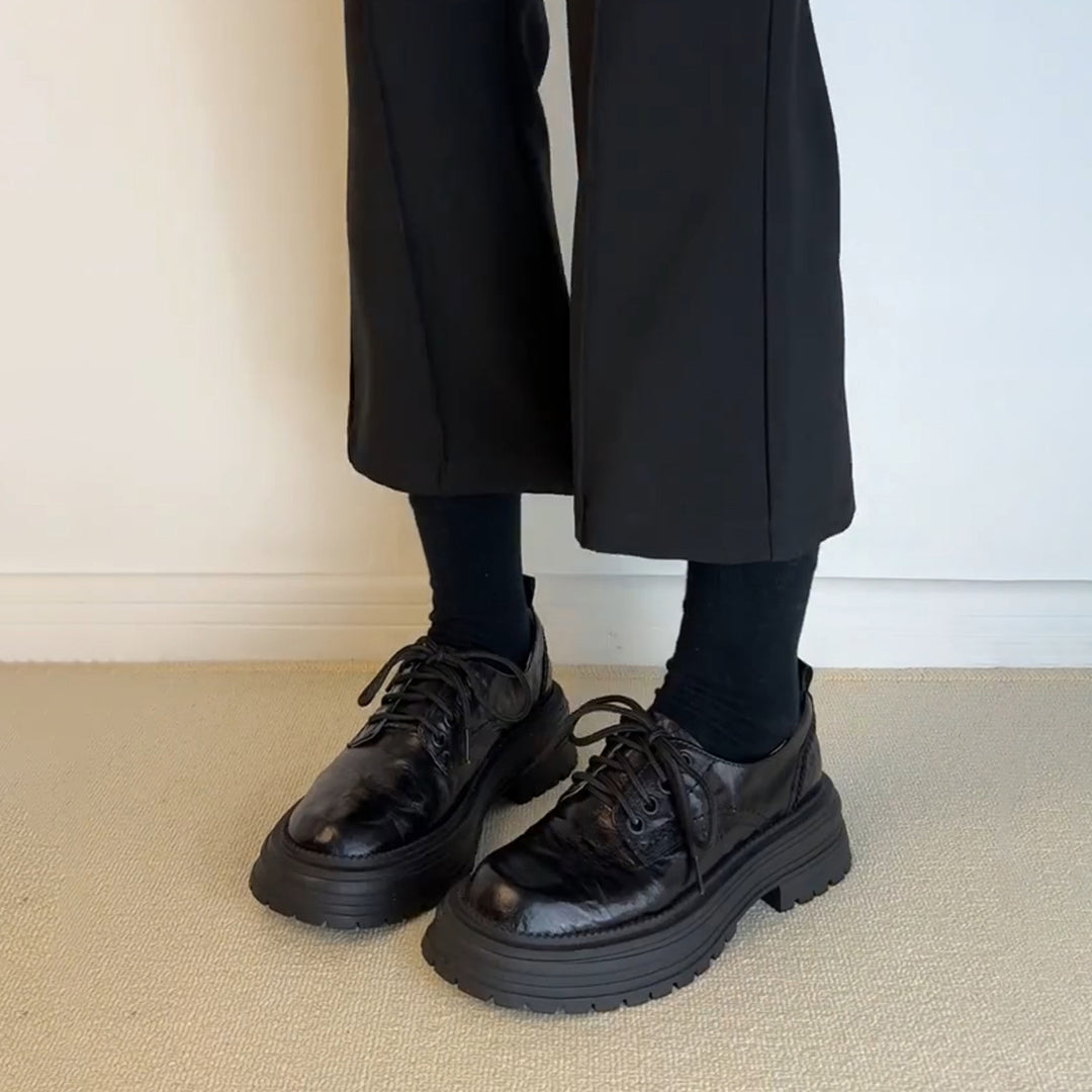 Herrer Chunky Plattform Oxford Sko Stilla