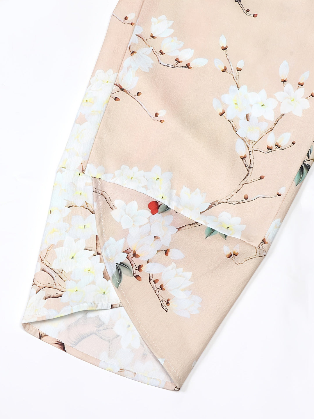 Dame Floral Print Bred Ben Bukser Stilla