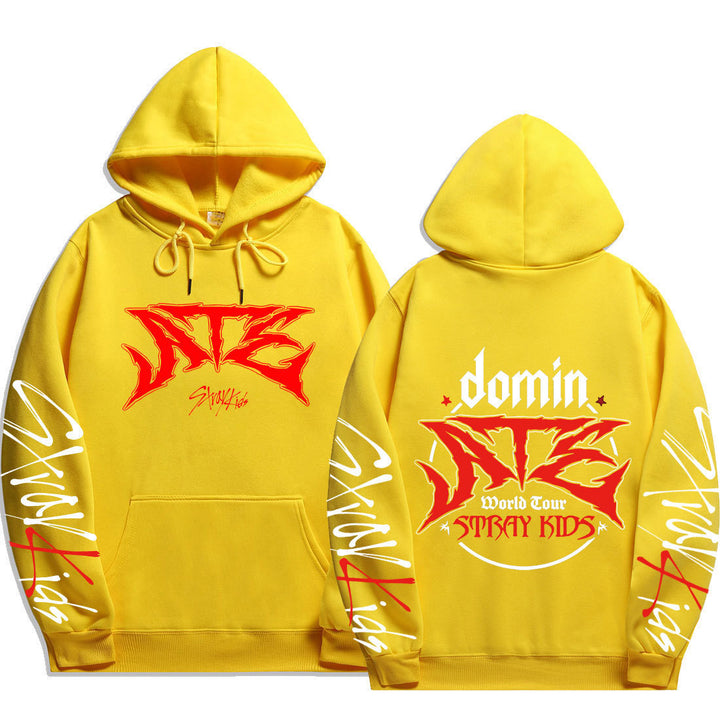Dame hoodie med iøjnefaldende grafisk design Skovae