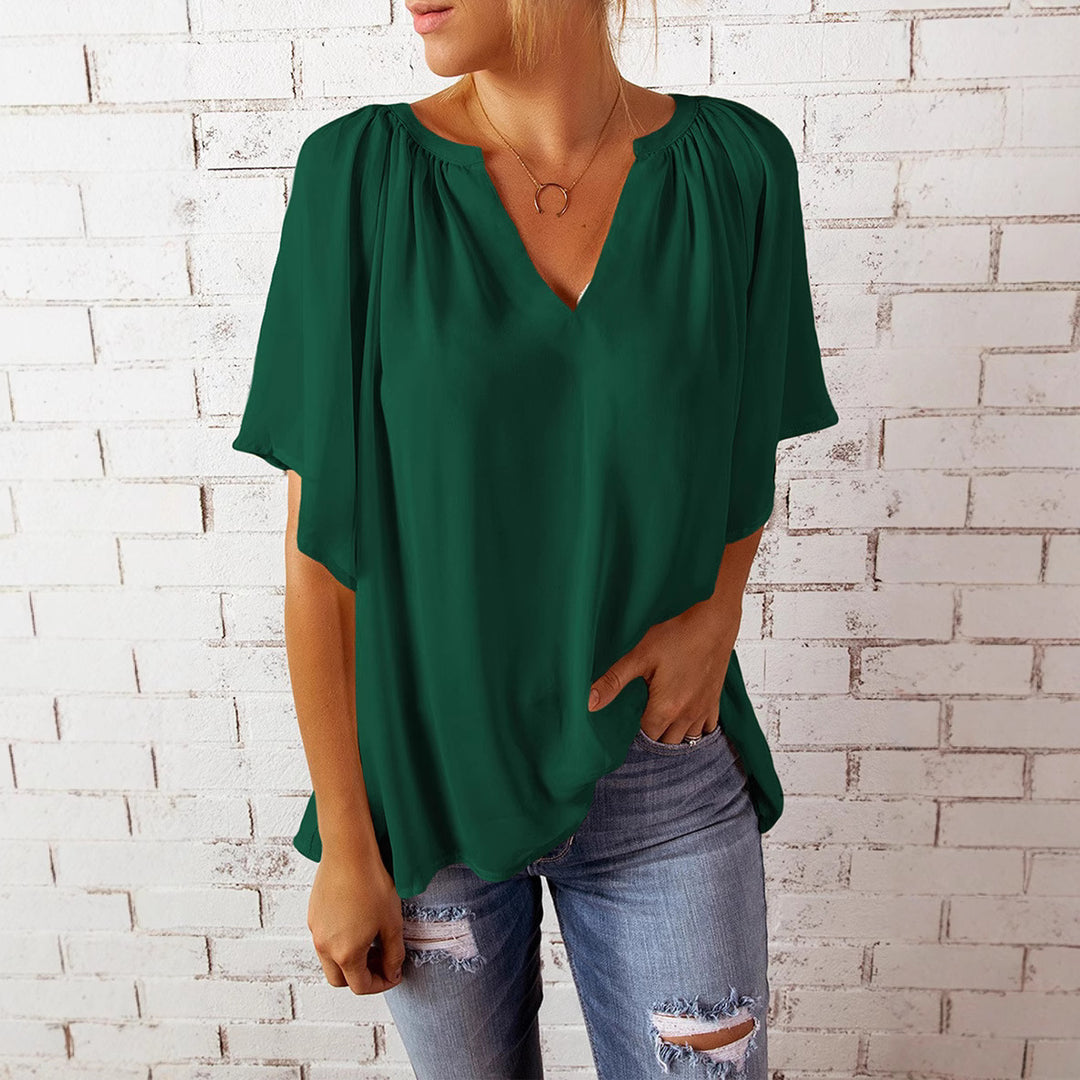Dame elegant chiffon bluse Stilla