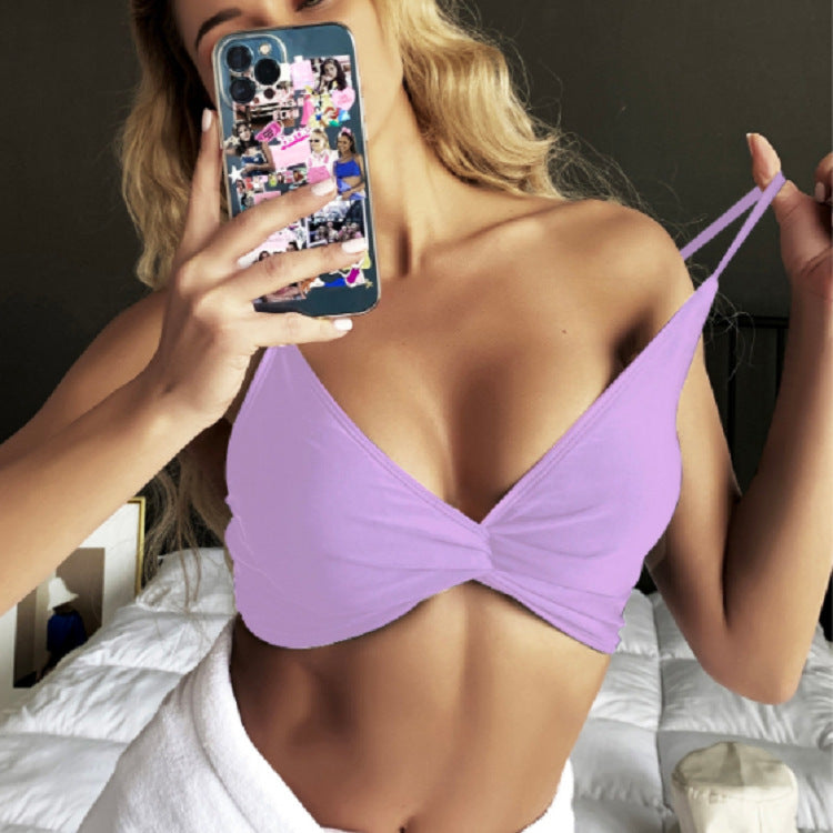 Dame Crop-Top Bikinioberdel Skovae