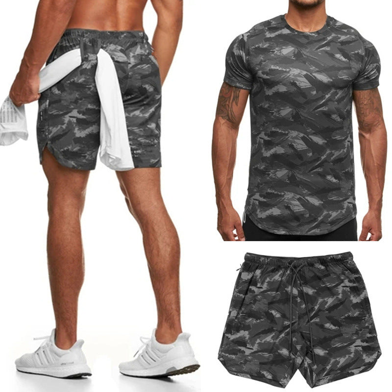 Herrer Sporty Korte Shorts med praktiske sidelommer og elastisk talje Stilla
