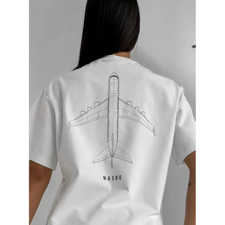 Dame T-shirt med kreativt flydesign og afslappet pasform Stilla
