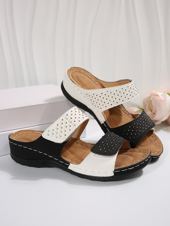 Dame Stilfulde Soft Cushion Slide Sandaler Stilla