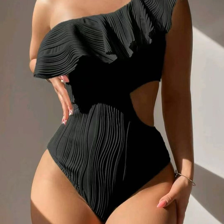 Dame Ensidet Badeshorts med Plisserede detaljer Stilla
