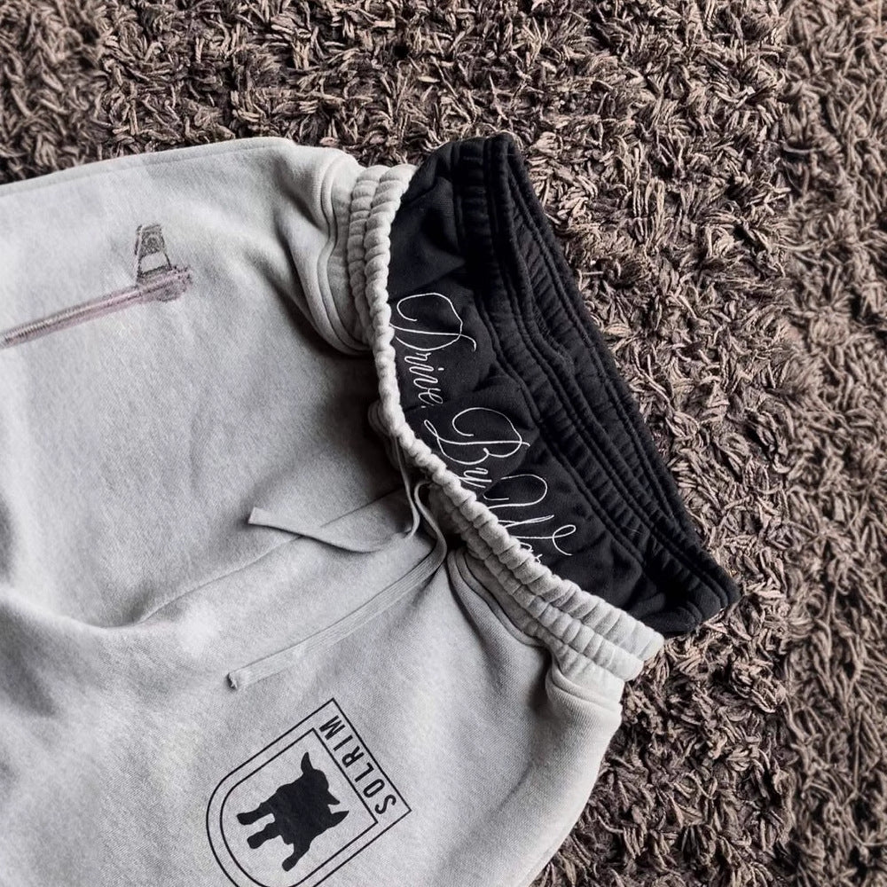 Dame sweatpants med unik grafiktrykmønster og elastisk talje Skovae