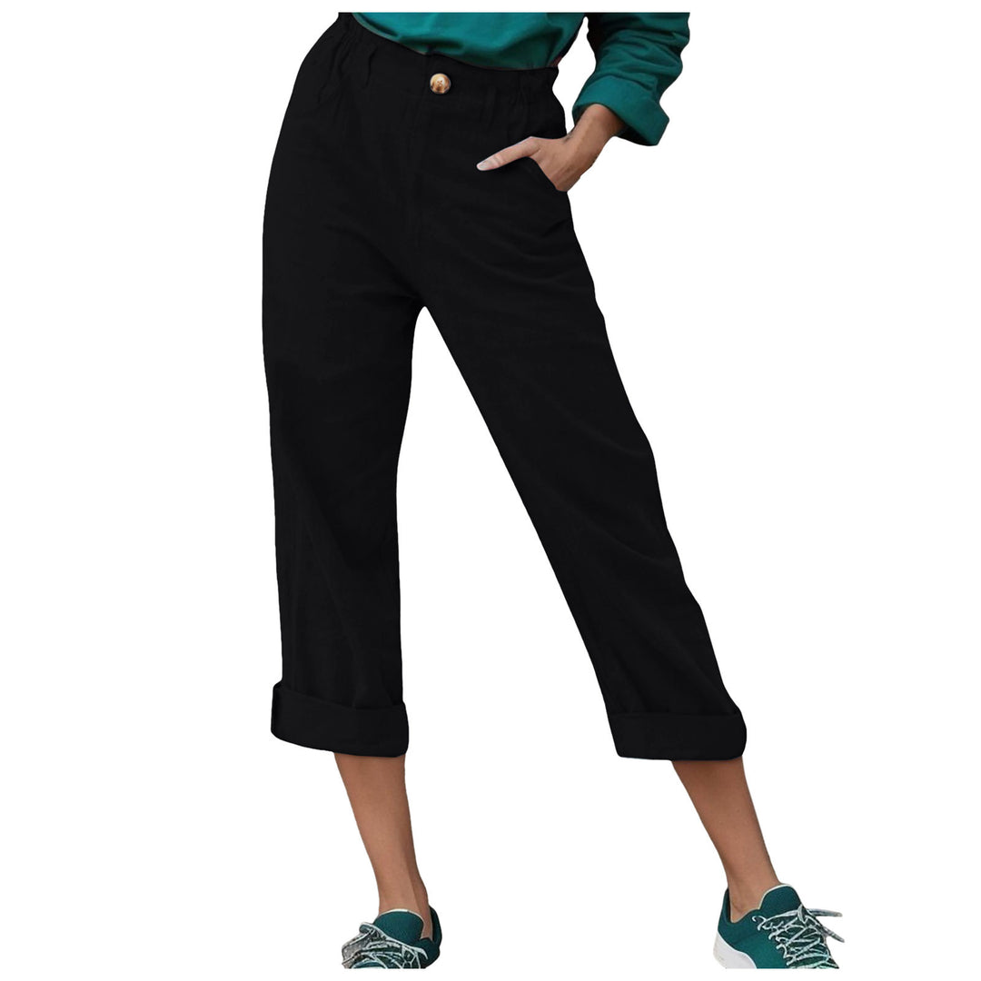 Dame Relaxed Fit Cropped Bukser Stilla