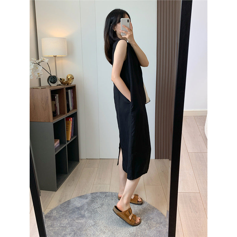 Dame sommerkjole i let linned Stilla