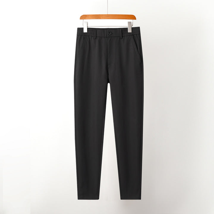 Herrer elegante jakkesætsbukser med elastisk talje og sidelommer Stilla