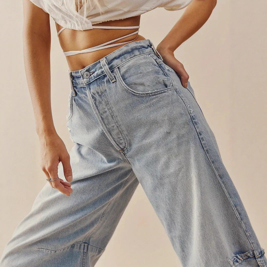 Damer Løse Jeans i Vintage-look Stilla