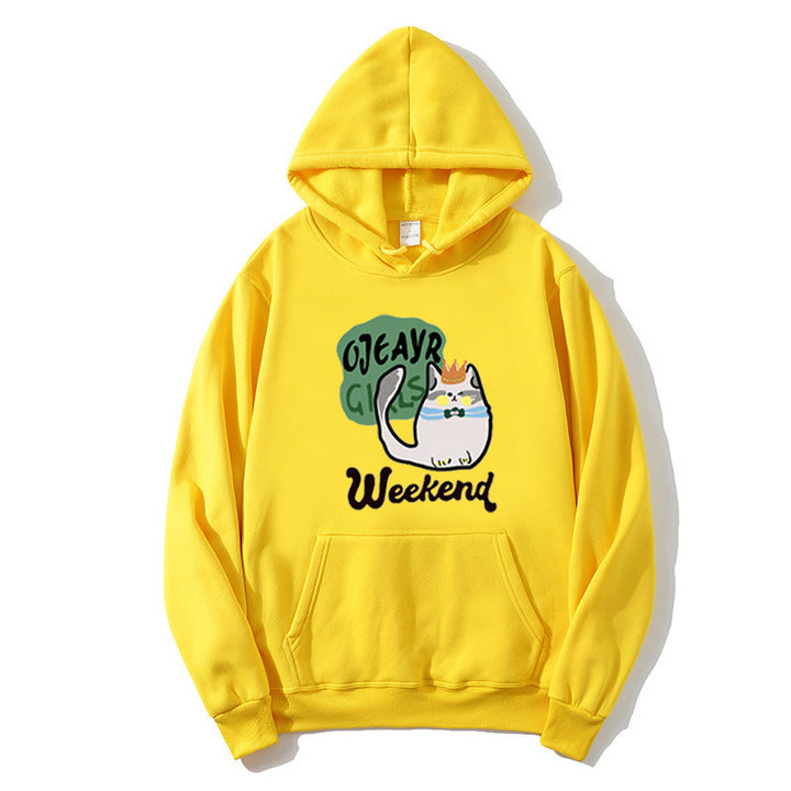 Kvindes hoodie med legende kat motiv Skovae