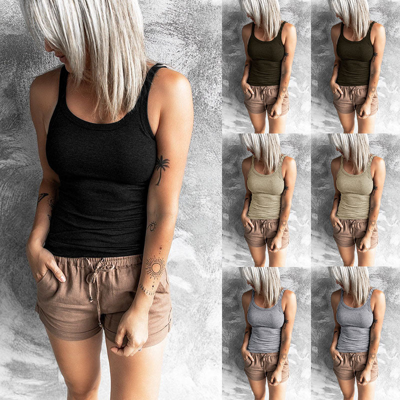 Dame Sporty Basic Top i åndbart bomuldsStilla