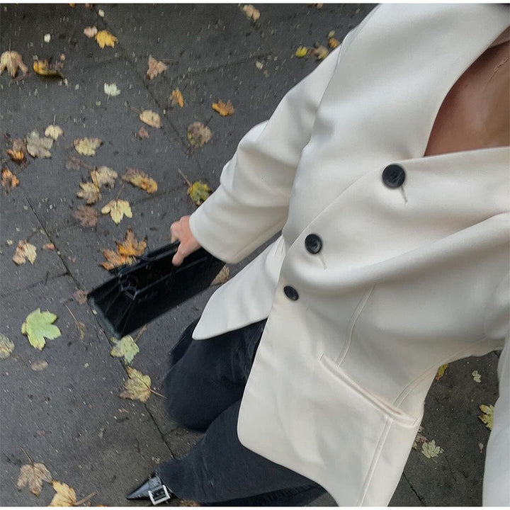 Dame mode blazer med voluminøse ærmer Stilla