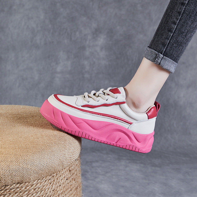 Dame Stilfulde Hævede Platform Sneakers Stilla