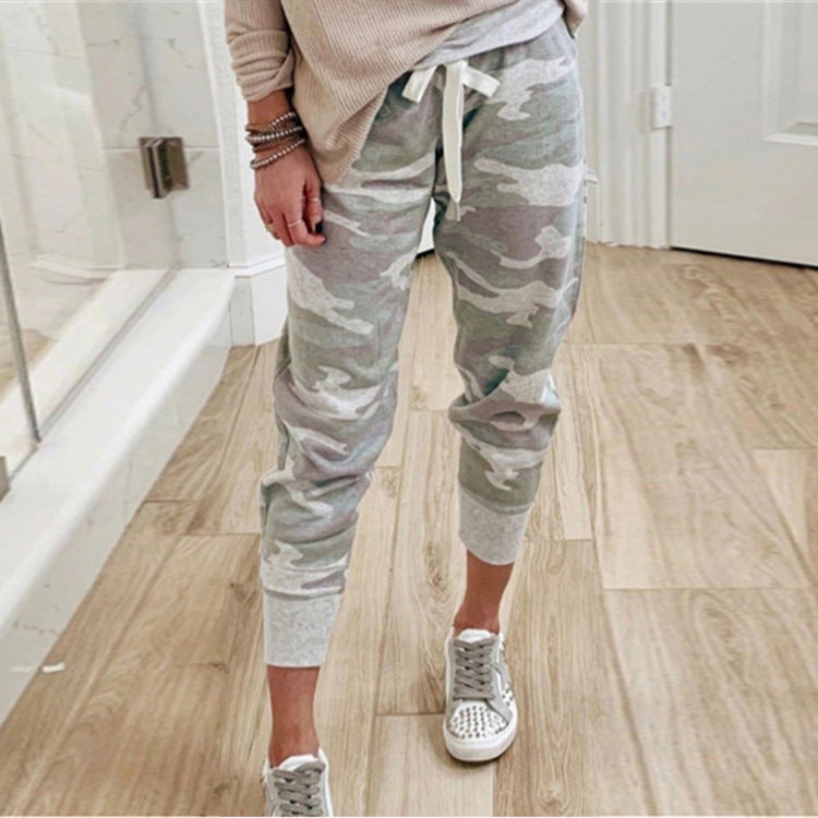 Dame Camo Print Joggingbukser Stilla