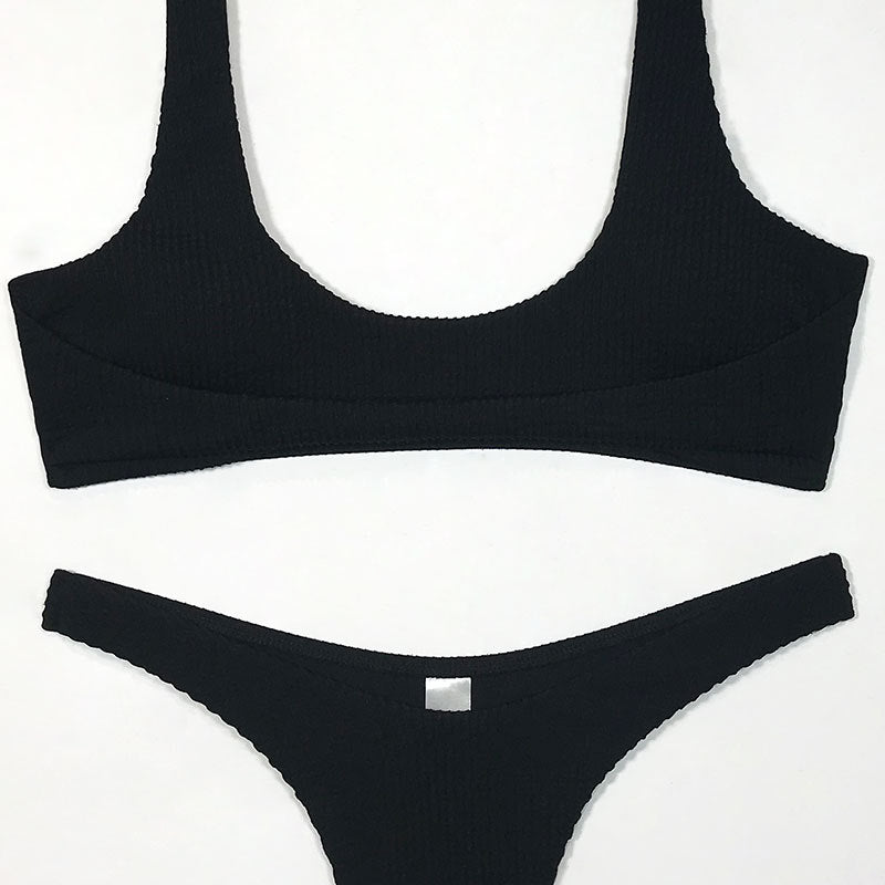 Damer Højt skåret Bikini-sæt Skovae