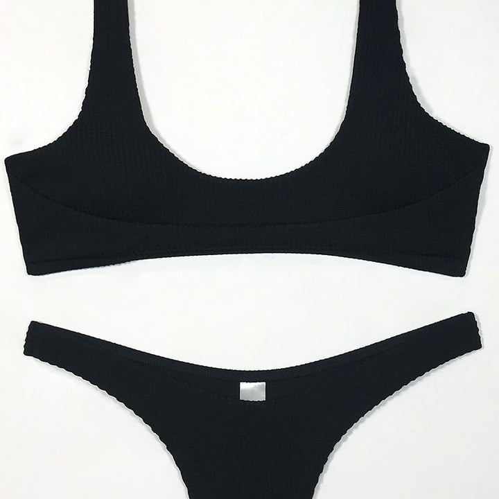 Damer Højt skåret Bikini-sæt Skovae