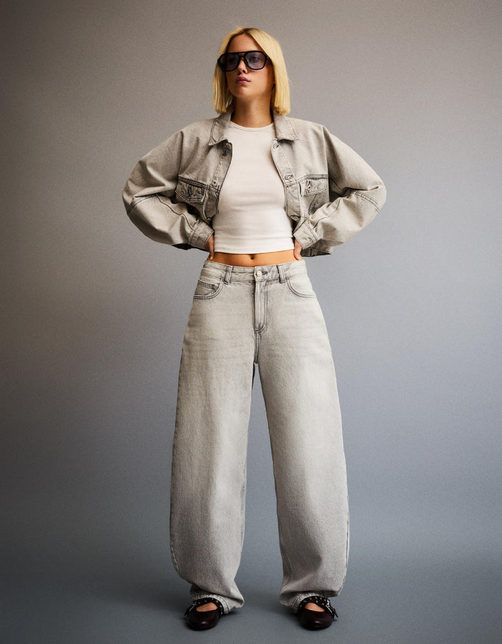 Dame Oversized Jeansjakke Skovae