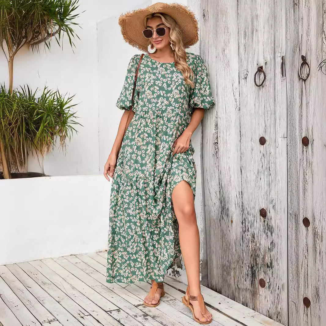 Dame Maxi Kjole i Boho Stil Stilla