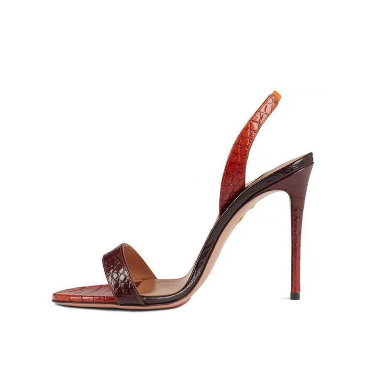 Femme Strappy Højhælede Sandaler med iriserende Remme Stilla