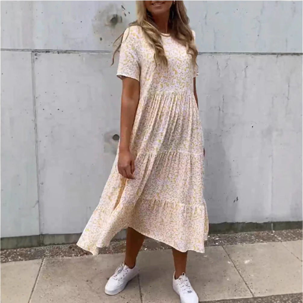 Dame maxikjole med blomsterede mønstre Stilla