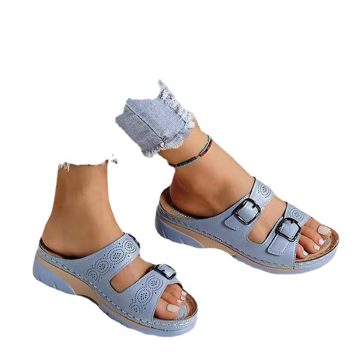 Dame Stilfulde Spænde Slide Sandaler Stilla