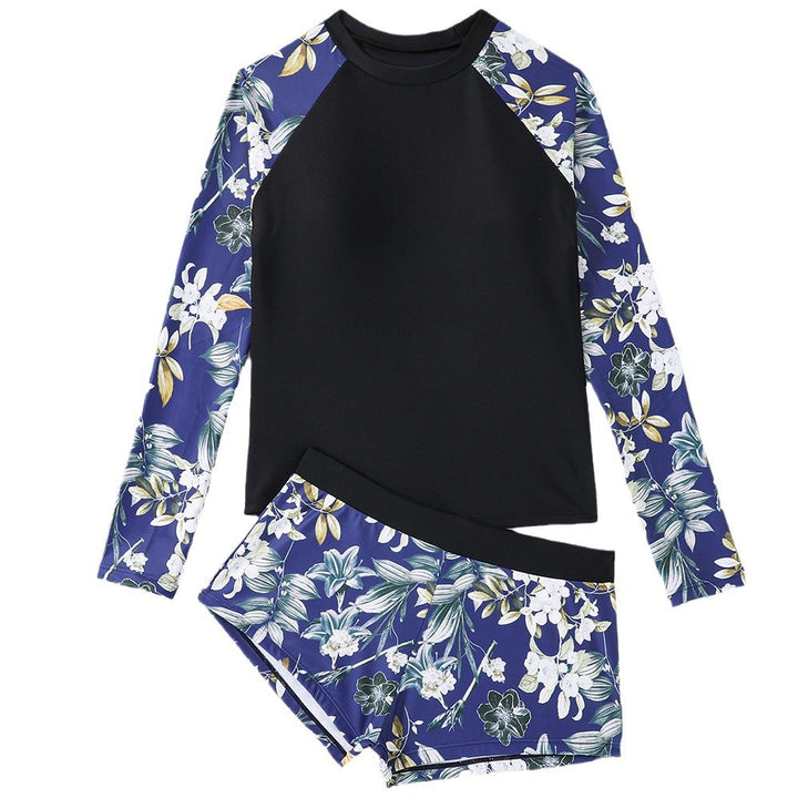 Dame svømmetop og shorts-sæt med blomstermønster Stilla